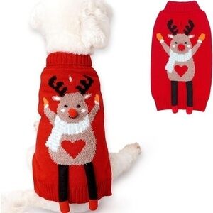 CYEOLLO ugly Christmas Elk sweater dog outfit size 3XL